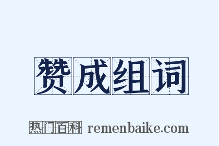 赞成组词是什么意思的图片